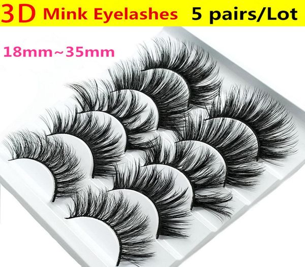 

5 pairs box transparent false eyelashes messy cross thick natural fake eye lashes professional makeup tips big eye long false ey1440608