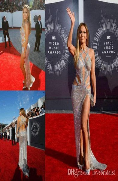 

luxurious evening dresses with criss cross straps prom dress jennifer lopez affordable split sequin backless silver celebrity1597582, Black