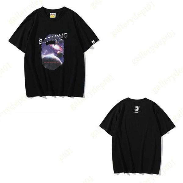 

mens t shirts designer tshirts storm print shirt clothes t-shirt graphic tee cherry blossom path limited edition cotton colorful starry nigh, White;black