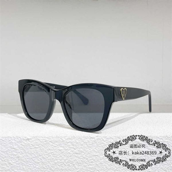 

2022 new xiaoxiangjia female ins same style love sunglasses ch5478, White;black