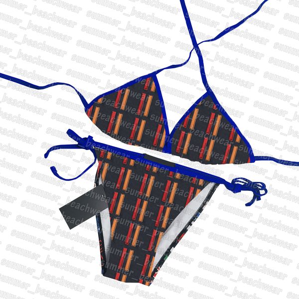 

two piece set swimwear women letters printed swimsuit casual style bathing suit luxury bikini set, White;black