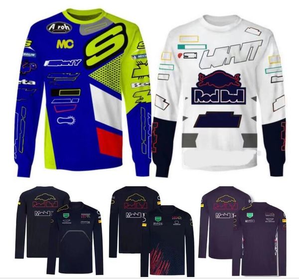 

f1 racing long sleeve shirt spring and autumn outdoor downhill jersey the same custom