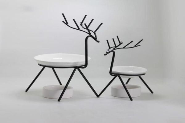 

deer aroma iron stand ceramic oil burner arts candle aromatherapy oil lamp gifts crafts home decorations furnace1432328