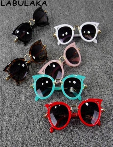

baby kids sunglasses girls brand cat ear children glasses boys uv400 lens cute eyewear infant shades goggles kid beach protection 3184034, Blue