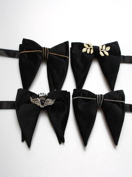 

bow ties sitonjwly big tie men39s banquet business wedding suit shirt accessories trendy texudo gentlemen bowtie gravatas gifts6403916, Black;gray