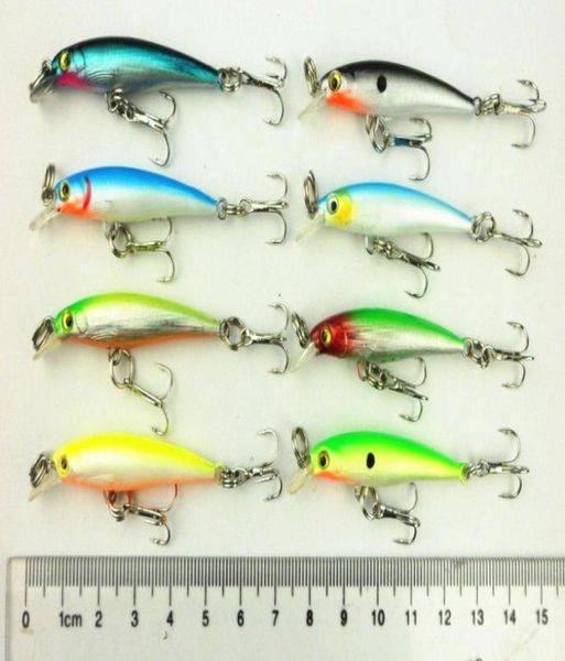 

new arrival fishing tackle crankbait lure hard plastic lures bait 5cm 21g 10 hooks minnow boat 50pcs mi058 7619202