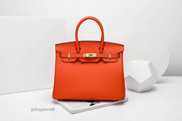

fashion lychee lady designer bag birkins bags tote 2023 grain leather large capacity handbag crossbody women's 35cm women handbags flf9