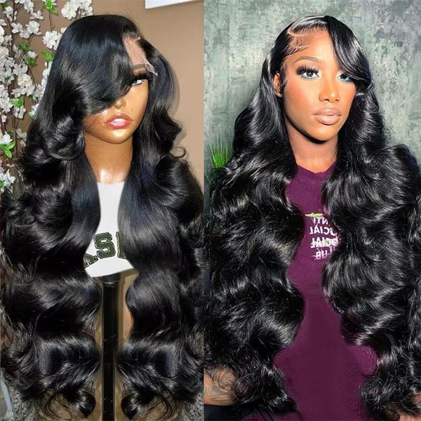 

lace wigs body wave 13x6 hd lace frontal transparent front 13x4 human brazilian s for women 230629, Black;brown