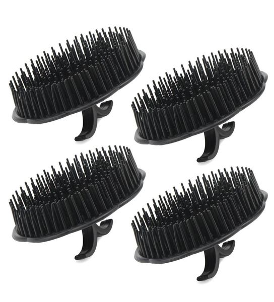 

hair brushes l mens shampoo brush scalp masr mas floriated shower comb for deep cleaning hand plastic growth beard pe hairchigonst5536979, Silver
