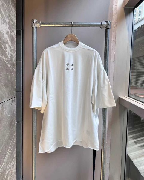 

designer fashion t shirt shirts short sleeves rick print trendy t shirts for men women loose summer hip hop high street rick ownes tees w2, White;black