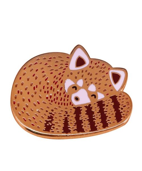 

sleeping baby panda bear enamel pin nope funny animal brooch7636518, Gray