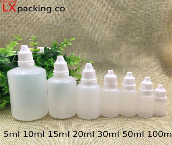

100pcs 5ml 10ml 15ml 20ml 30ml 50ml 100ml plastic perfumes empty packaging water bottles dropper small container high qualtity8521871