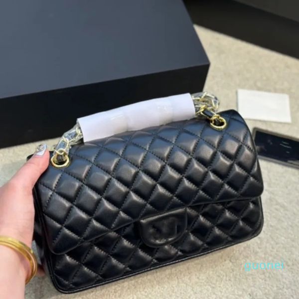 

designer bags chain bag plaid flap caviar shouder handbag gold sier chain leather double letter solid color buckle square stripe lady