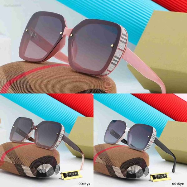 

designer sunglasses women men goggles fashion outdoor sunglasses striped checkered glasses universal luxury beach sunglasses with box, White;black