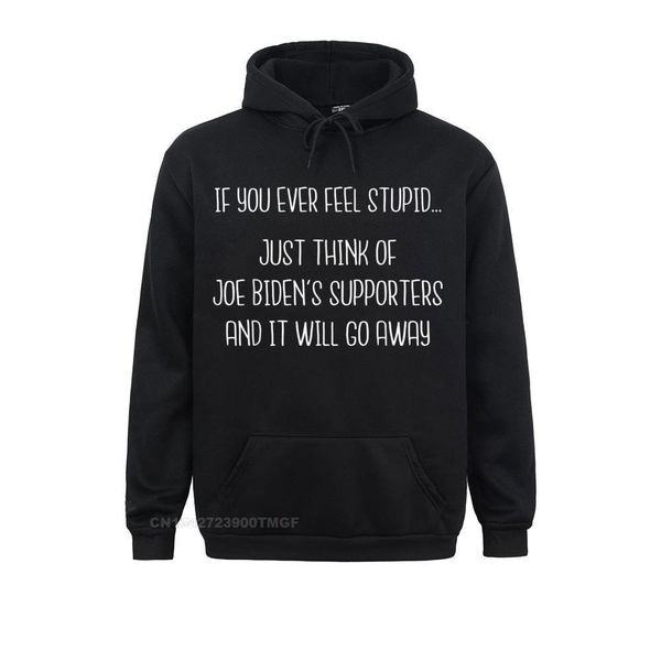 

men s polos casual funny anti democrat quote joe biden pro trump oversized hoodie black hoodies family sportswears young sweatshirts 230629, White;black