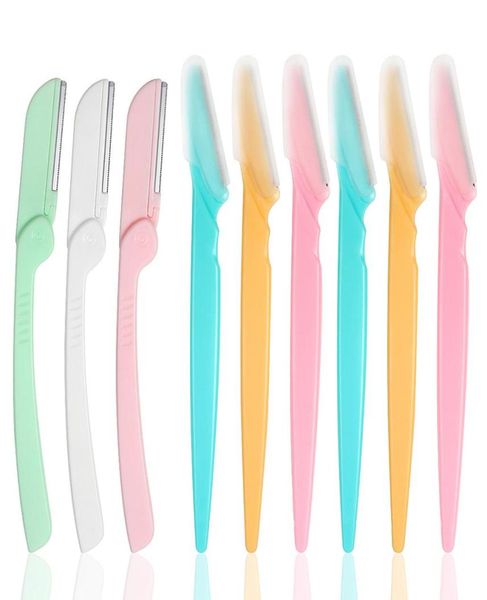 

razors multi color eyebrow trimmer facial hair remover for women and men 9 packs unfoldable eyebrow shapers and foldable eyebrow s7966193