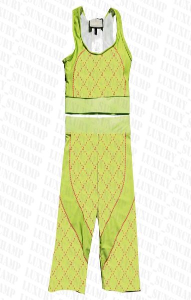 

women elastic yoga outfit sleeveless sports tight fitting sport leggings designer quick dry tracksuits4694381, White;red