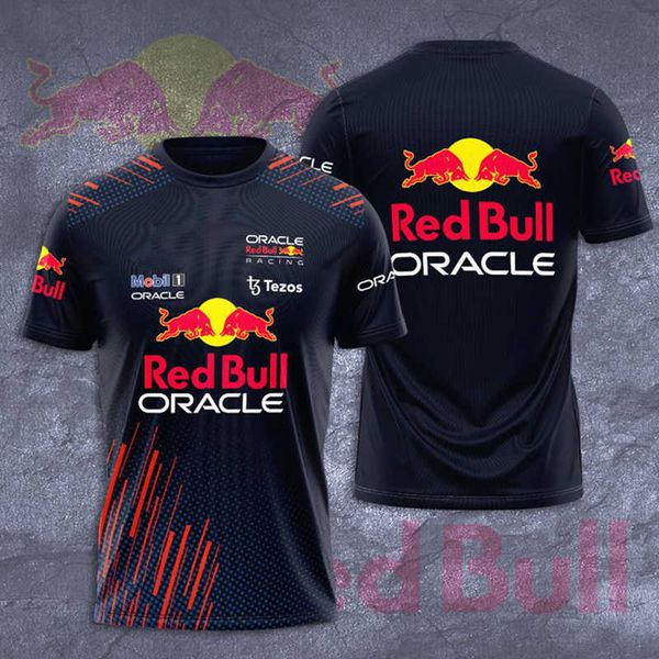 

2023 new formula one men's t-shirts quick drying red large bull racing custom name number l2kg, White;black