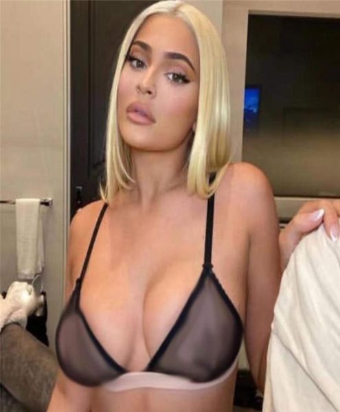 

luxury diamond letter lingerie women fashion bikini underwear mesh bra set1902539