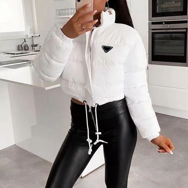 

womens jackets puffy long sleeves women down coats winter outwears lady slim designers jacket windbreaker short coat size s-xl, Black;brown