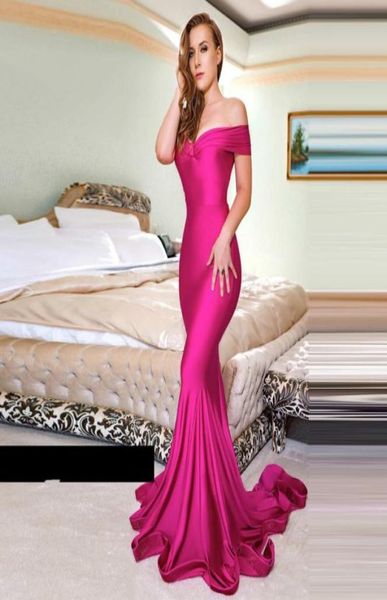 

fuchsia long evening gowns appliques gorgeous robe de soiree mermaid evening gown v neck vestido longo elegant formal dress prom d2648814, Black