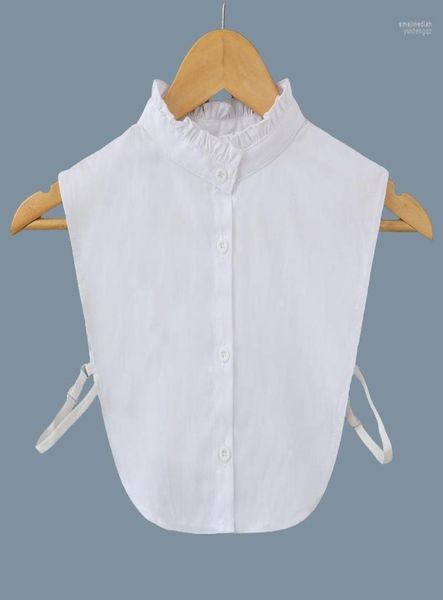 

bow ties autumn winter stand ruffles fake collar korean solid color false blouse detachable collars neck accessories emel225358084, Black;gray