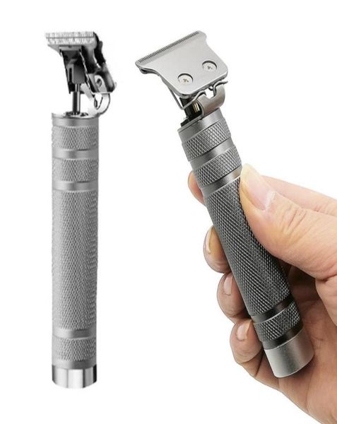 

tshaped rechargeable cordless hair trimmer men outlining hair clipper electric hair cutting machine beard haircut silver9078342