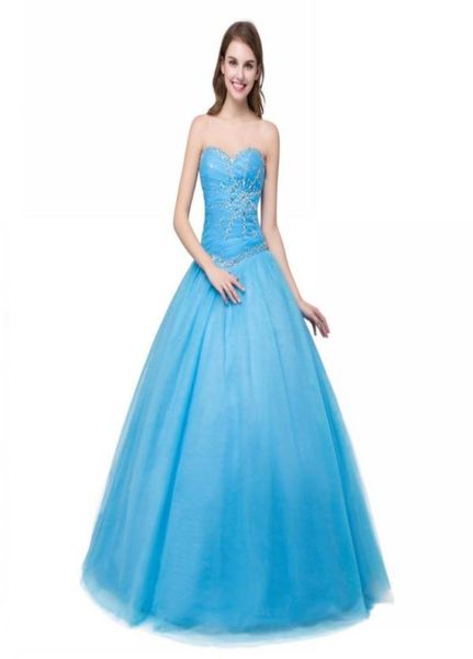 

fashionable party gowns plus size 2019 ball gown sweetheart coral mint blue quinceanera dress sequined beaded 2019 tulle dre8479857, Blue;red