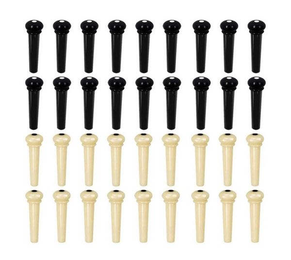 

100 piecelot whole acoustic guitar abs plastic bridge pins for string peg replacement8131885