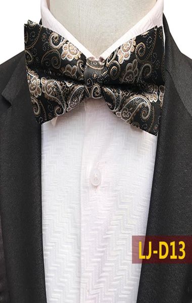 

classic self bow ties for man paisley striped floral mens bowtie silk necktie wedding jacquard shirt bowtie wedding bowties9375650, Red;black