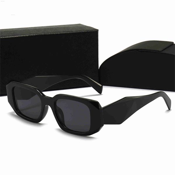 

2023 fashion designer sunglasses classic eyeglasses goggle outdoor beach sun glasses for man woman 7 color optional triangular signature, White;black