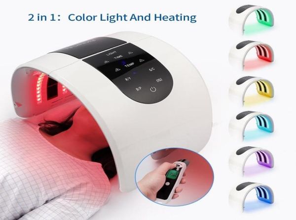 

foreverlily heating 7 colors pdt facial mask foldable threapy face lamp led pon skin rejuvenation salon home use skin care q0606204240