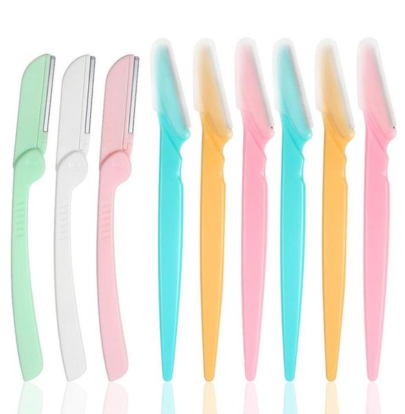 

razors multi color eyebrow trimmer facial hair remover for women and men 9 packs unfoldable eyebrow shapers and foldable eyebrow s6245476