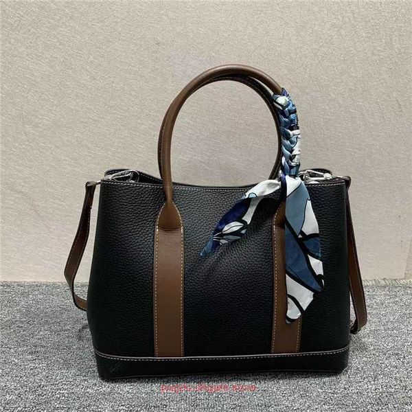 

original h home tote bags wholesale shopping mall withdrawal leather large capacity textured square box color contrast personalized gar have