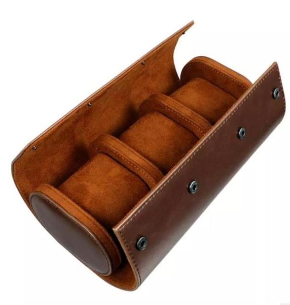 

1pc 3 slots watch storage boxes chic portable vintage box case holder for gift5149649, Black;blue