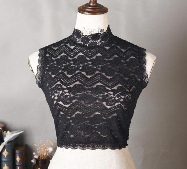 

bow ties lace embroidery fake collar for women shirt false stand detachable collars female neckwear sweater nep kraagiebow1431942, Black;gray