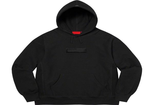 

21fw box sweatshirt men women hoodie elbow high street fashion long sleeve pullovers jumpers homme clothes 6892763934, Black;gray