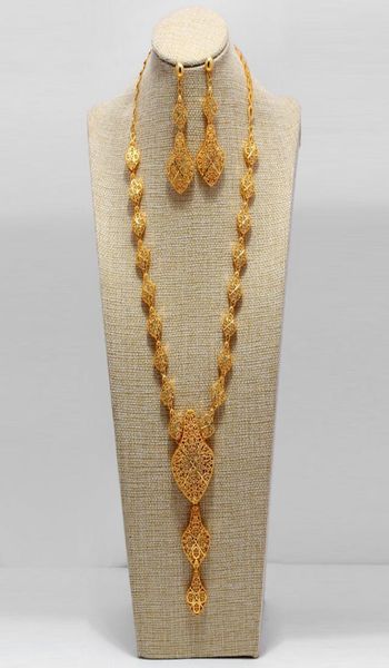 

dubai india gold color jewelry sets for women african flower necklace earrings party wedding bridal accessories 2012156533562, Slivery;crystal
