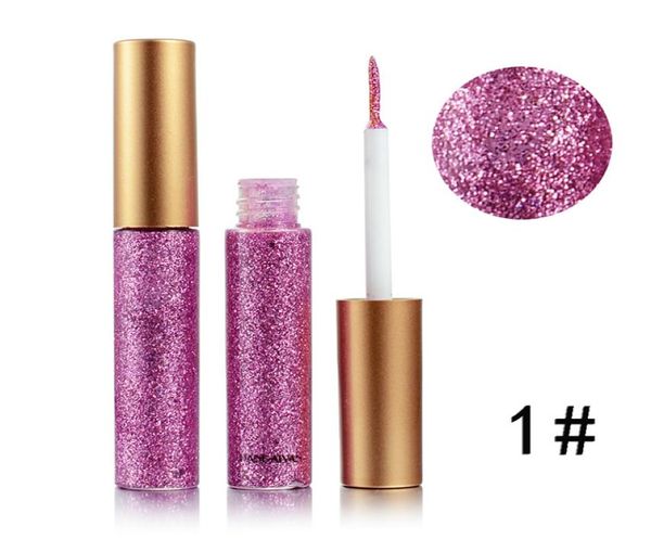 

new makeup handaiyan glitter liquid eyeliner pen 10 colors metallic shine eye shadow liner8548037