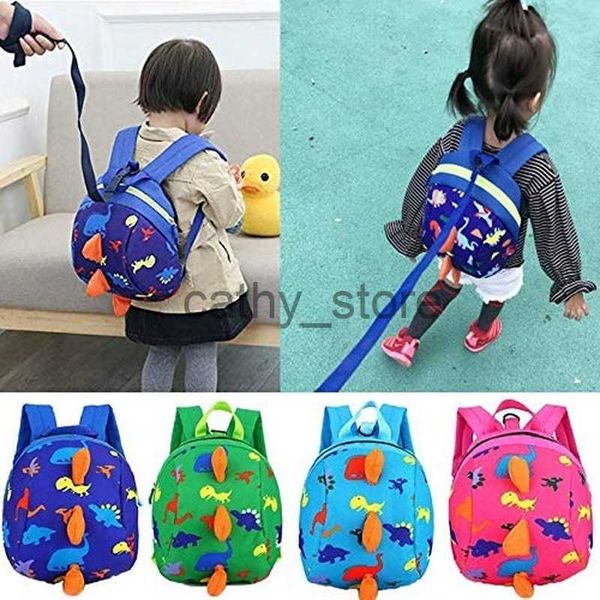 

backpacks infant baby dinosaur safety harness backpack toddler kids canvas leash anti-lost kindergarten bag children animal schoolbagsx0630
