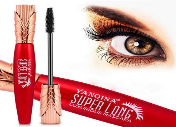 

4d silk fiber mascara lengthening waterproof long lasting curling thick long eyelashes extension make up tools1133088