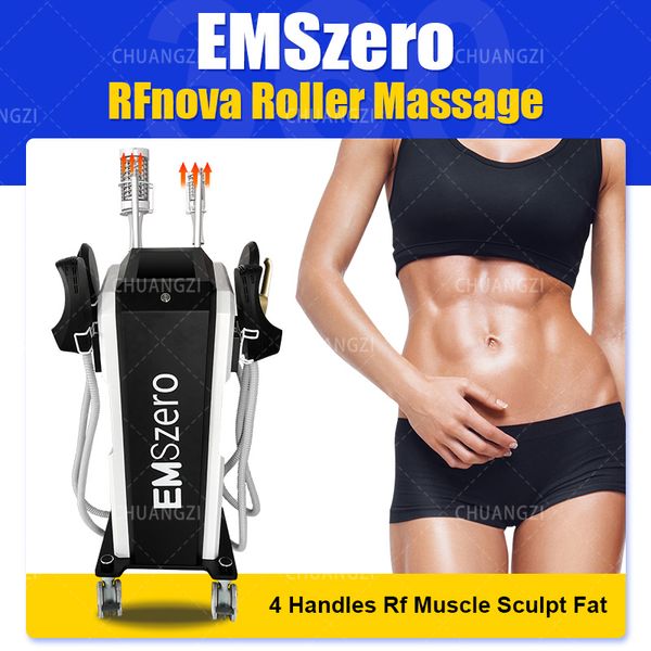 

2023 new emszero neo r-f nova 14 tesla hi-emt machine with stimulation radio frequency handles option roller massage