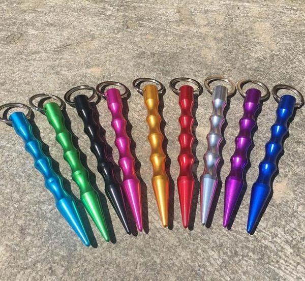 

aluminum self defense keychain mental stick car keychains personal safty key chain charm car keychain key chains6395906