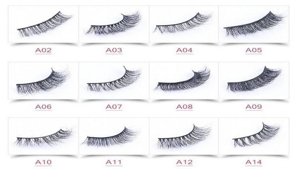 

2018 3d mink false eyelashes 19 styles selectable real handmade natural long black eyelash extensions for beauty makeup5593027