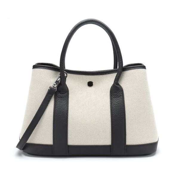 

original designer bags h home leather women's cow bag canvas garden party messenger shoulder handbag blmn