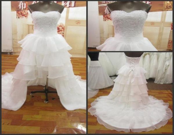 

front short long back a line sweetheart white tiered chiffon high low beach wedding dresses beads sequins lace up party dresses fo3881294