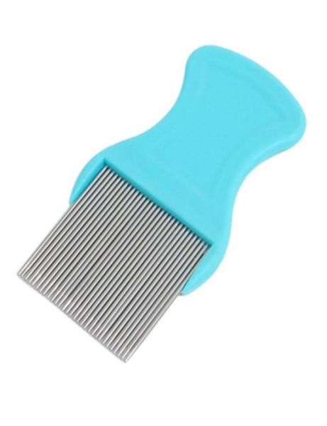 

hair lice comb brushes terminator fine egg dust nit removal stainless steelx7075down2034841, Silver