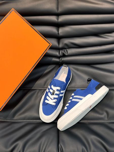 

2023s/s luxury men deep sneaker shoes mesh knit comfort man skateboard walking rubber sole breath retro party wedding dress trainers eu38-46, Black