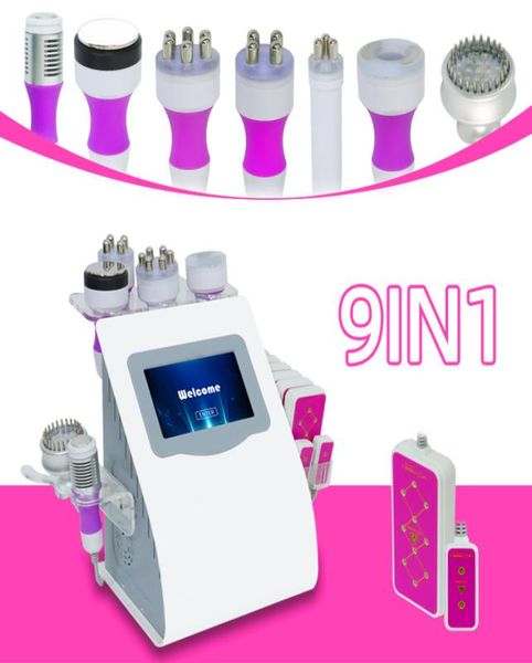 

9 in 1 new in stock 40k fat cavitation liposuction body sculpting system ultrasonic vacuum rf weightloss lipo laser slimming mach9850617