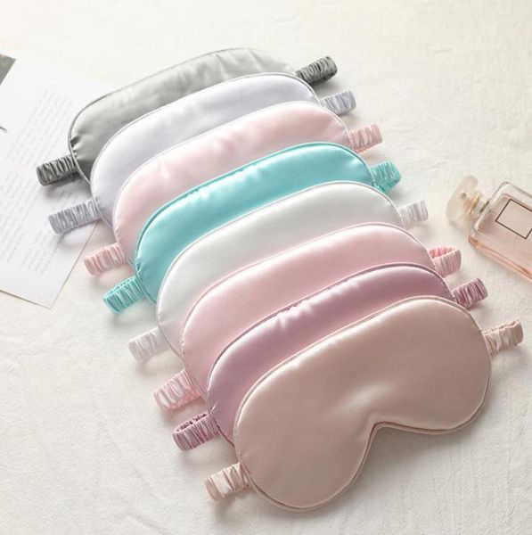 

19 style silk rest sleep eye mask padded shade cover travel relax blindfolds eye cover sleeping mask eye care beauty tools da5605090729